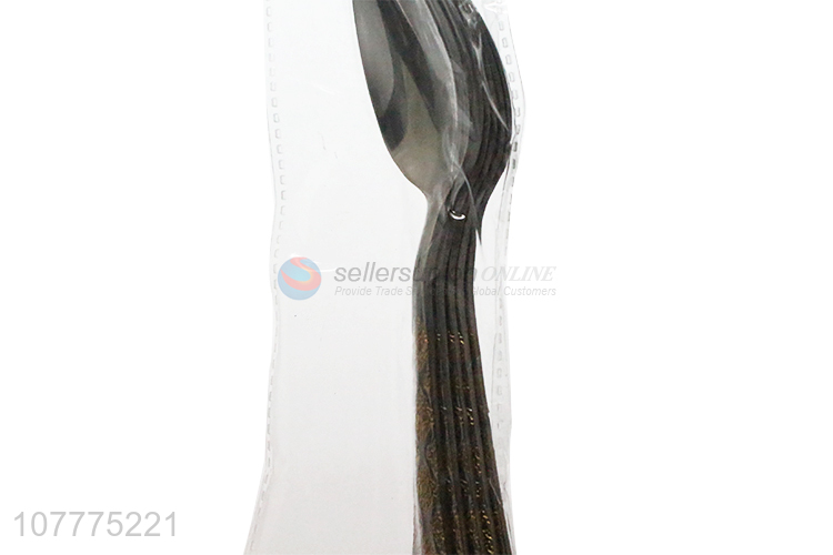 Fashion Gold-Plated Tea Spoon Stainless Steel Spoon