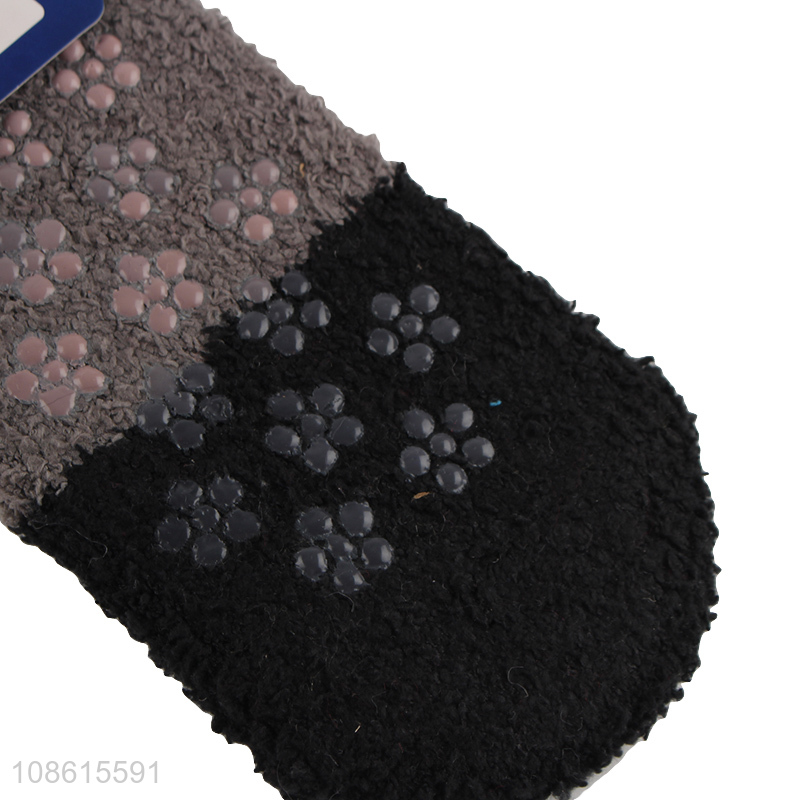 Yiwu wholesale men home socks non-slips floor socks