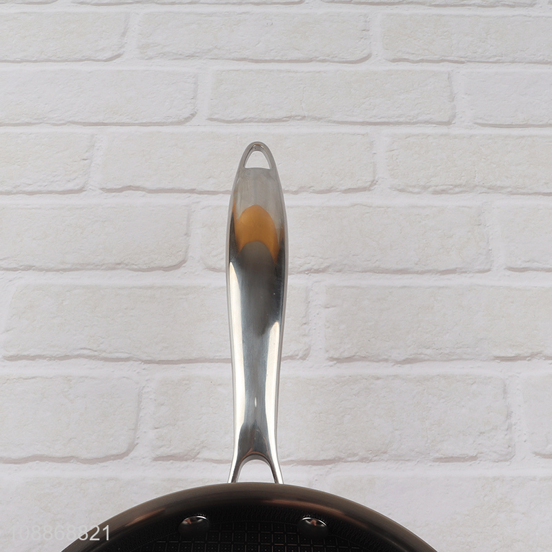 Factory supply stainless steel non-stick frying pan skillet for cooking