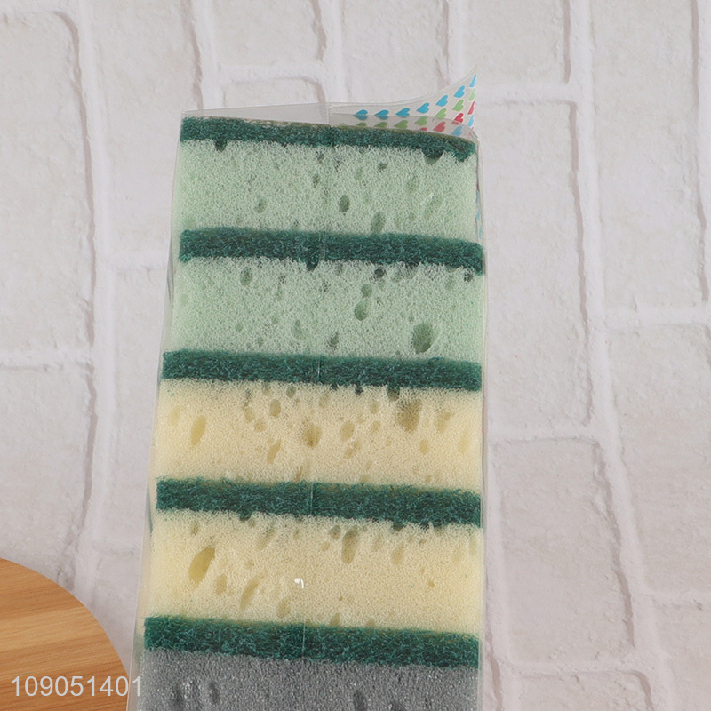 Factory Price 10 Pieces Durable Heavy Duty Cleaning Sponges for Washing Dishes