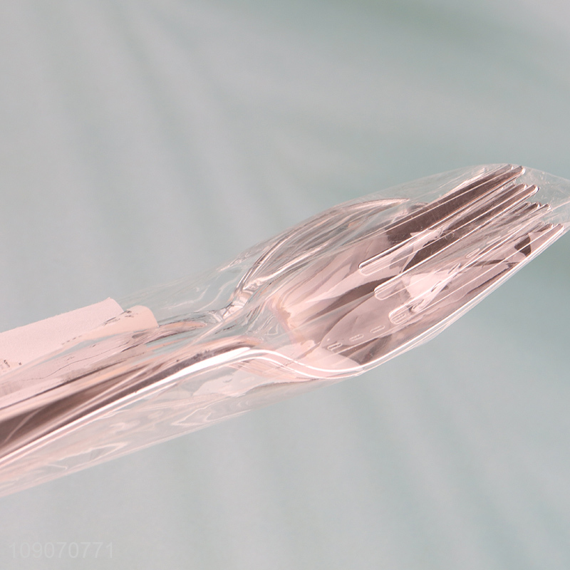 Hot items plastic cutlery home restaurant spoon fork set