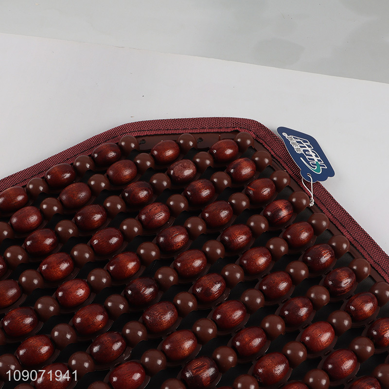 Factory Price Natural Wooden Beaded Car Seat Cushion for Cars Trucks