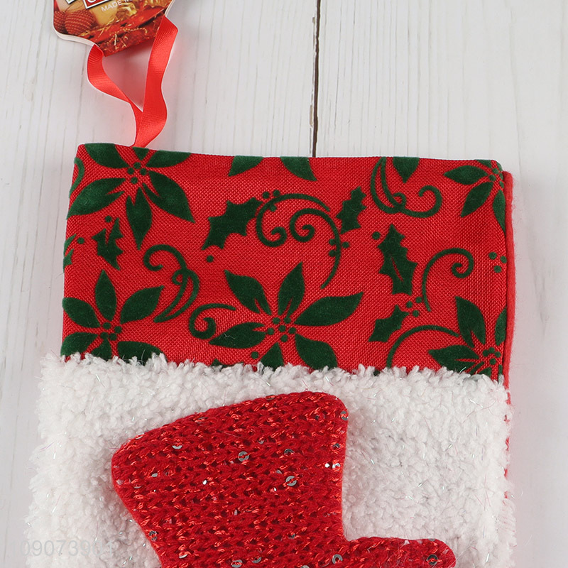Low price Christmas stocking candy bag for xmas tree hanging ornament