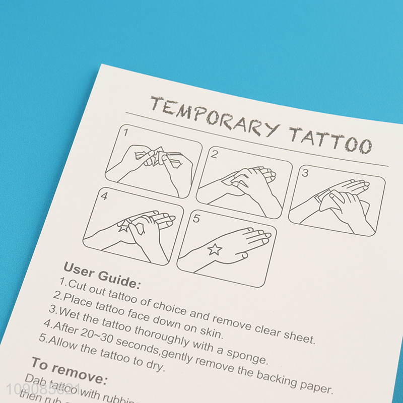 Low price adult washable temporary tattoo sticker for body art
