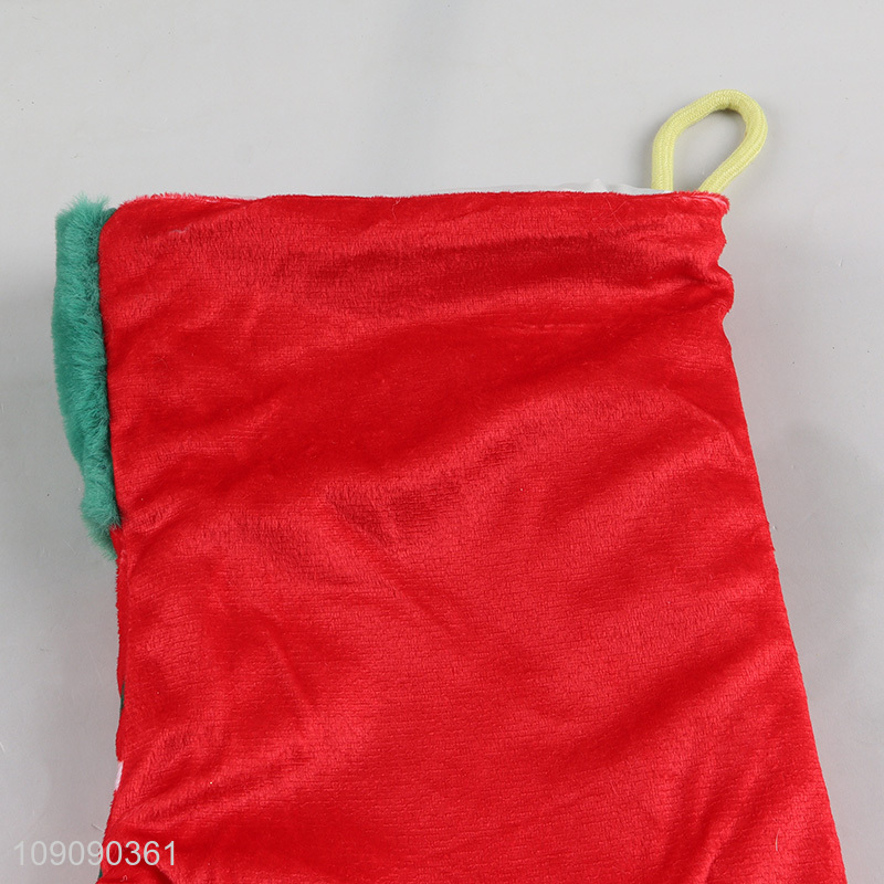 Low price christmas stocking shape pet chew toys squeaky toys