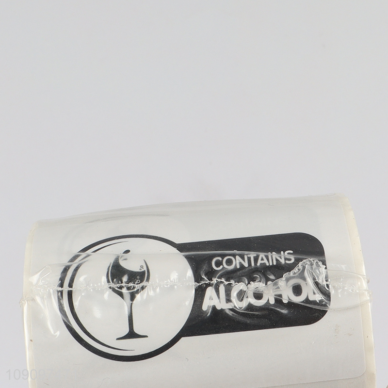 Yiwu market self-adhesive contains alcohol label paper sticker
