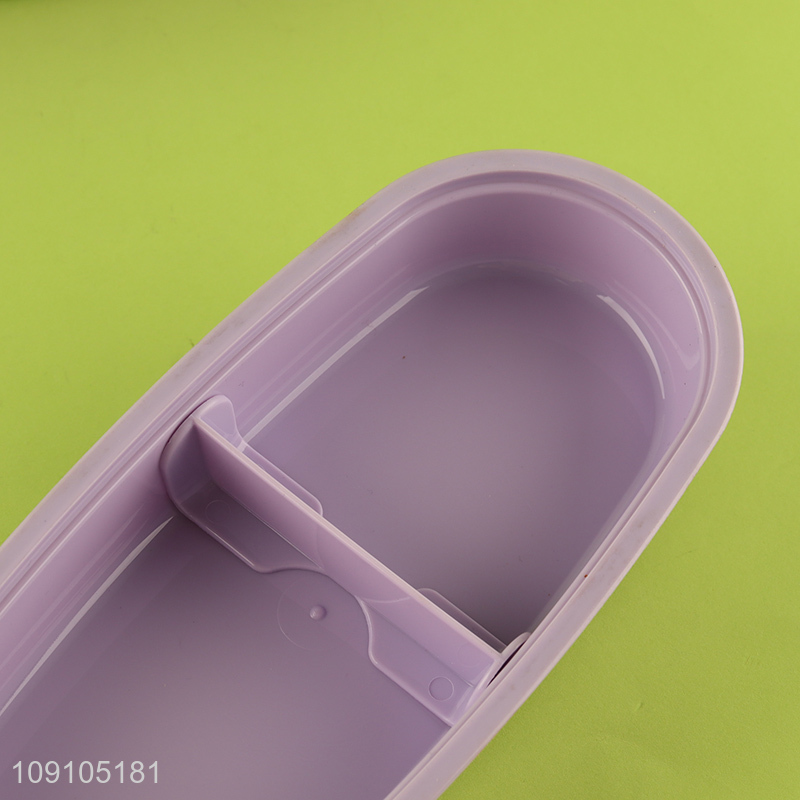 High Quality 2-Layer Plastic Bento Lunch Box Lunch Container with Spoon & Fork