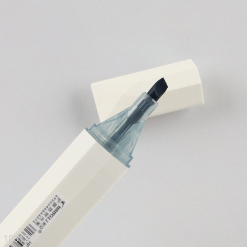 New product 4pcs school office stationery soft head highlighter pen set