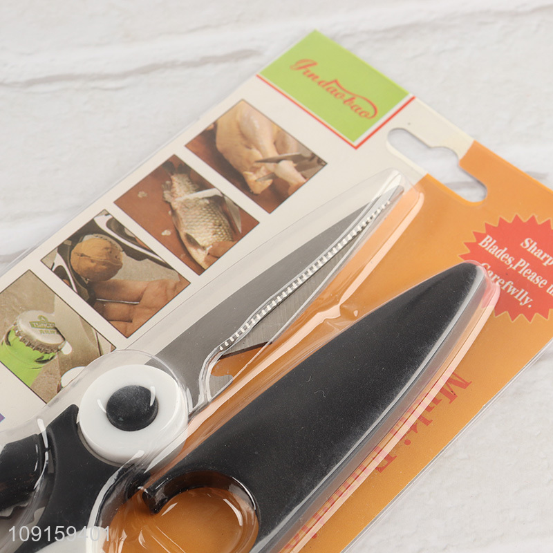 Top quality household kitchen scissors chicken bone scissors with cover