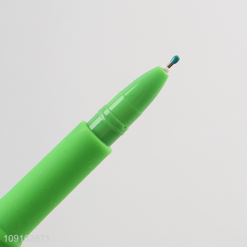 Most popular school kids cartoon panda silicone gel pen