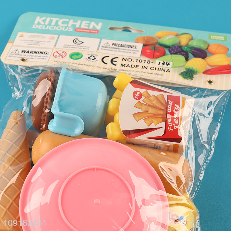 China factory children pretend play set toys fast food toys set