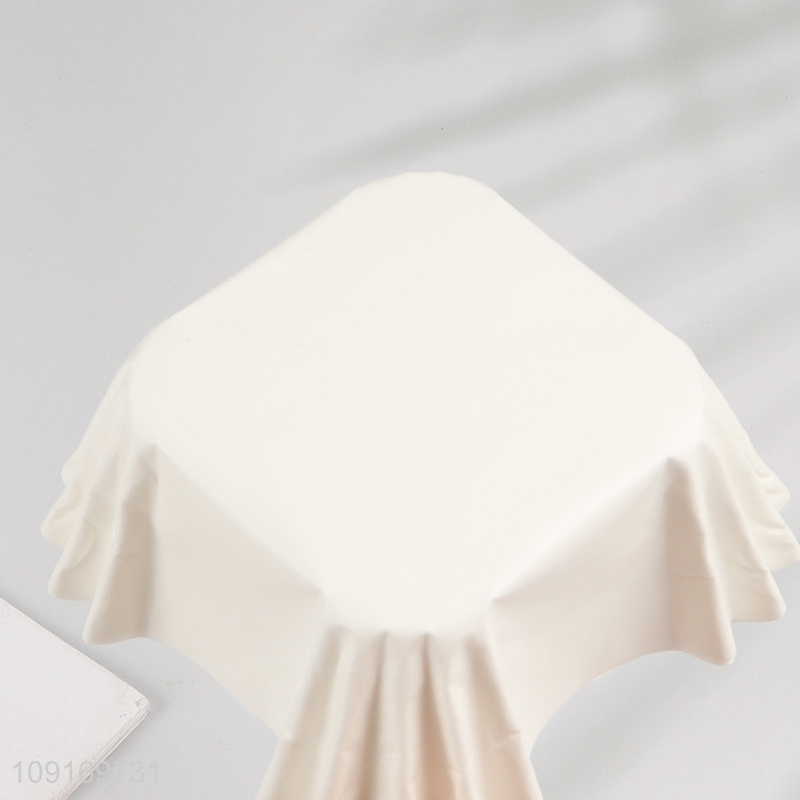 Factory Price 50PCS Disposable Paper Baking Cups Square Paper Cupcake Liners