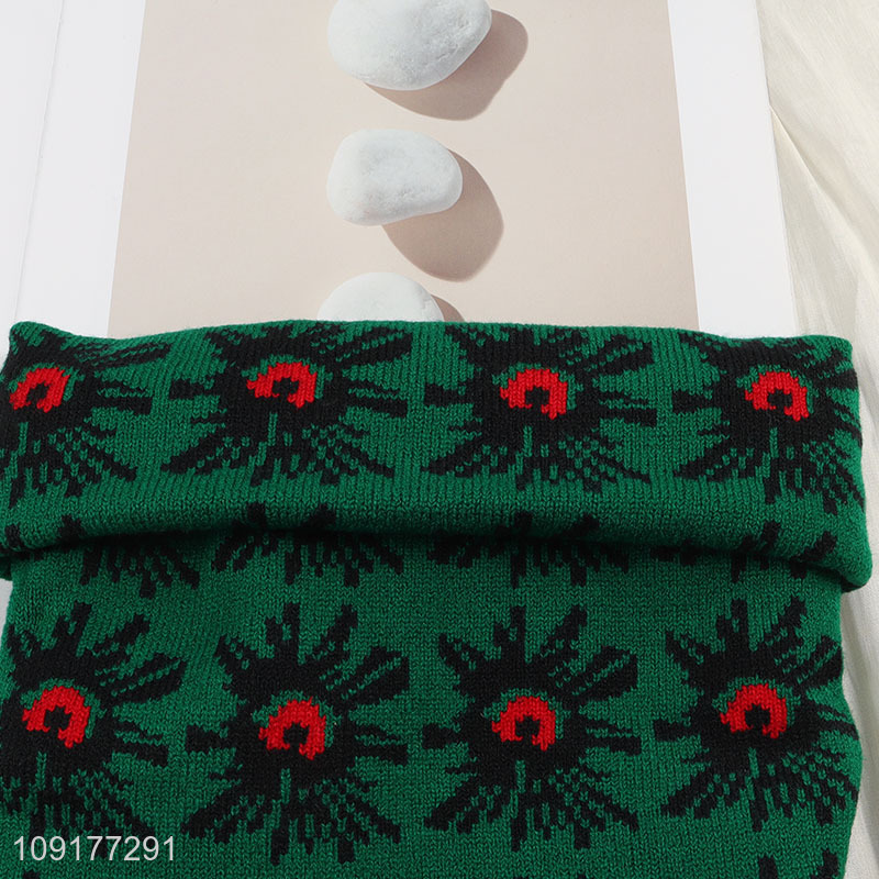 China Imports Unisex Winter Jacquard Knit Beanie Hat Knitted Skull Cap