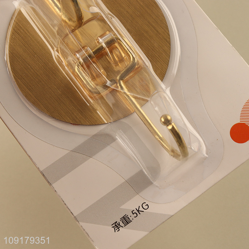 Top selling 2pcs round heavy duty sticky hook wall hook