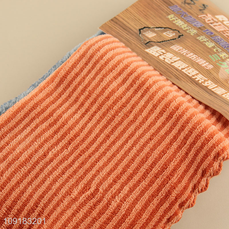 Yiwu market multicolor microfiber cleaning towel cleaning cloth set