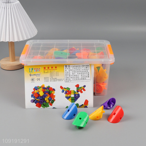 Factory price plastic children educational toys building block toys set