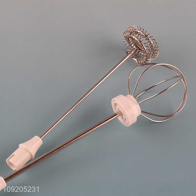 Factory Price 2 In 1 Eletric Egg Whisk Milk Frother Kitchen Gadgets