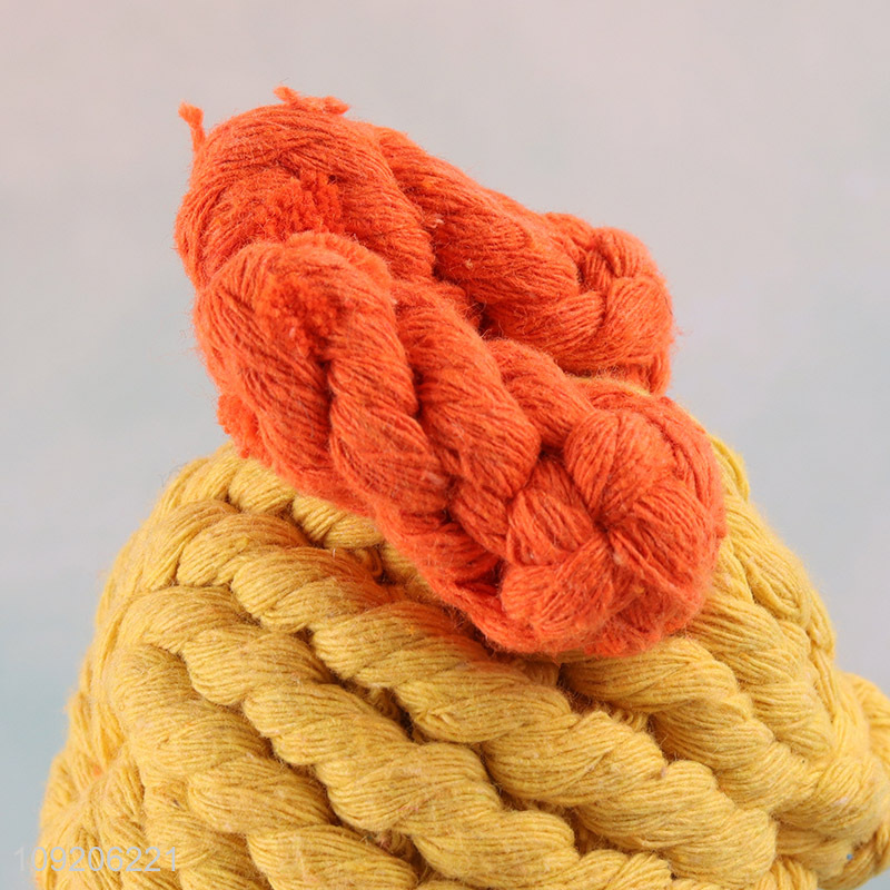 Factory Price Dog Rope Toy Chick Shaped Cotton Rope Toy