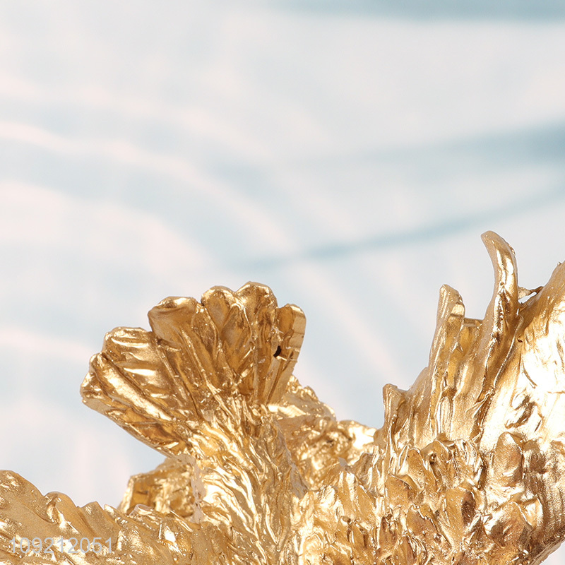 Good selling home decor desktop decor golden eagle figure statue wholesale