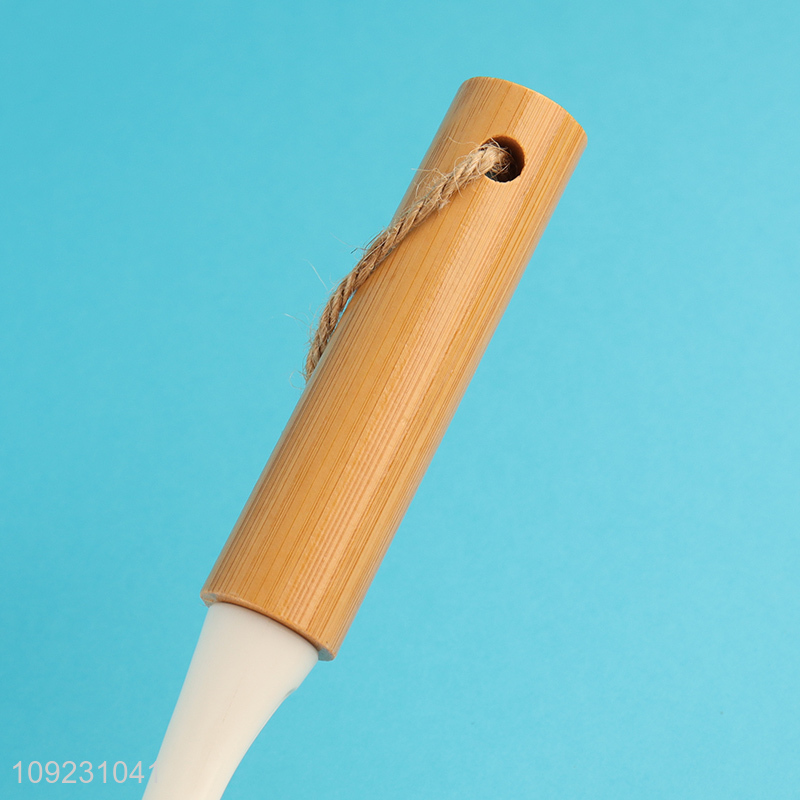 Hot selling home kitchen pot brush dish brush with bamboo handle