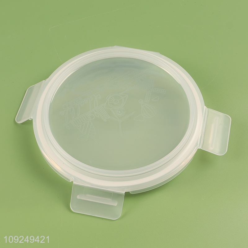 Top selling round home kitchen glass food container preservation box with lid