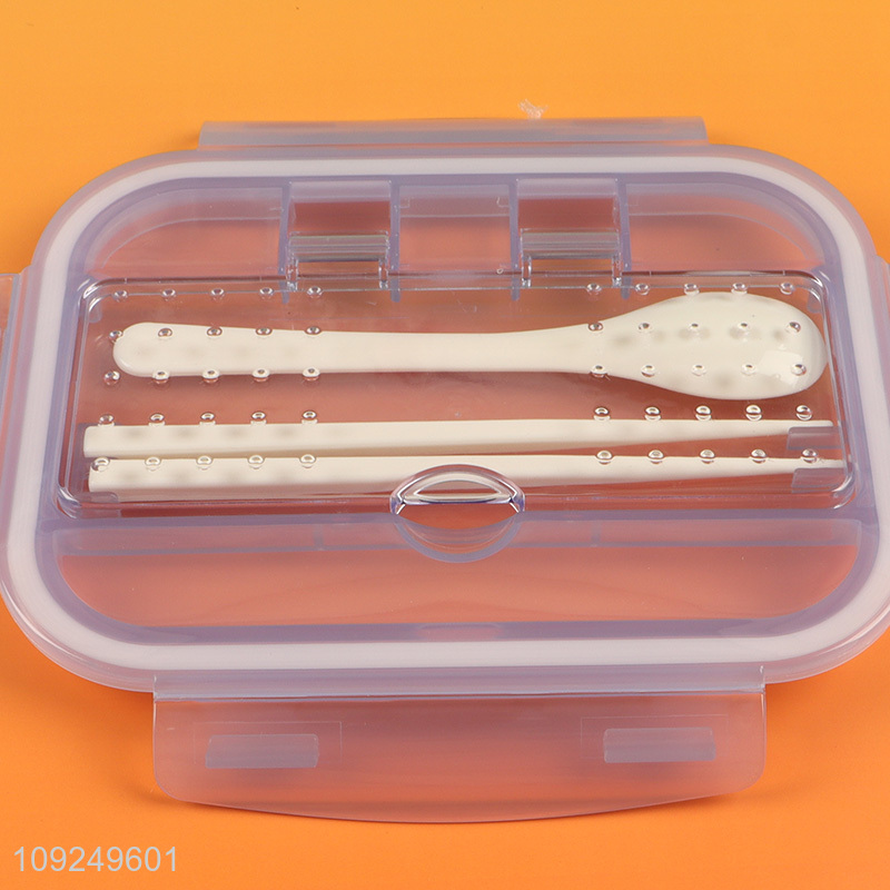 Latest products 2compartment rectangle glass food container preservation box lunch box