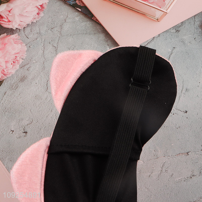Good sale cartoon pig adjustable sleeping eye mask eye cover
