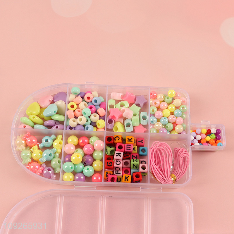 Hot selling children creative diy bead toys diy jewelry toy set wholesale