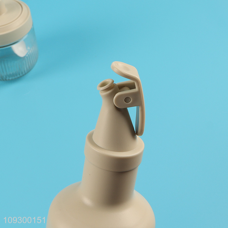 New product 4pcs kitchen glass condiment jar set