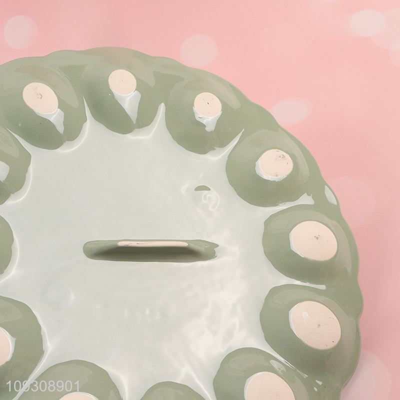 Good quality delicate ceramic egg holder for kitchenn