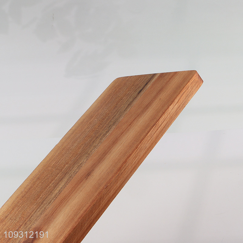 China products wooden steak plate tableware plate with handle