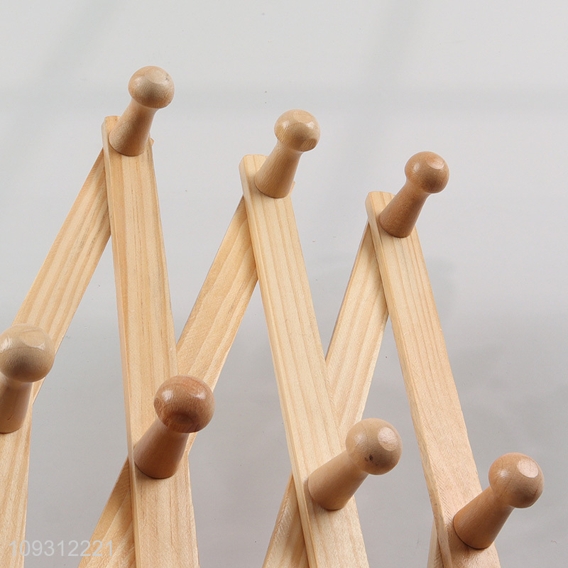 Hot products wooden expandable coat hanger for household