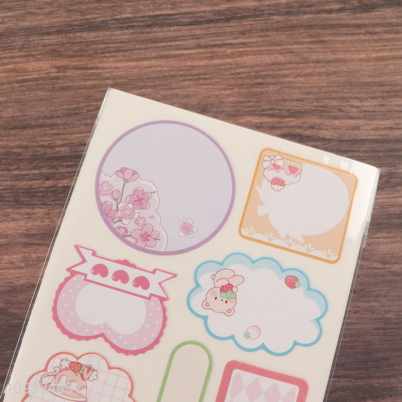 Top sale students stationery sticky tabs name sticker