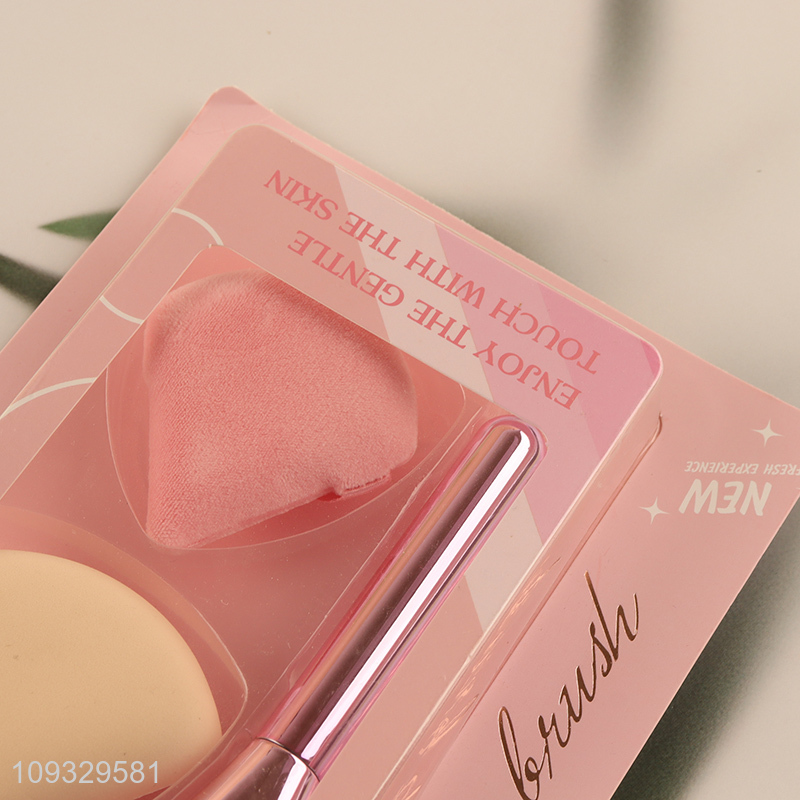 Top selling makeup brush cosmetic puff set