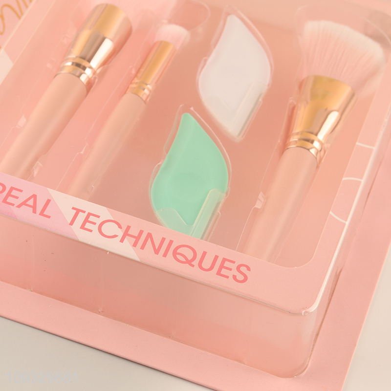 China supplier makeup brush and sponge set