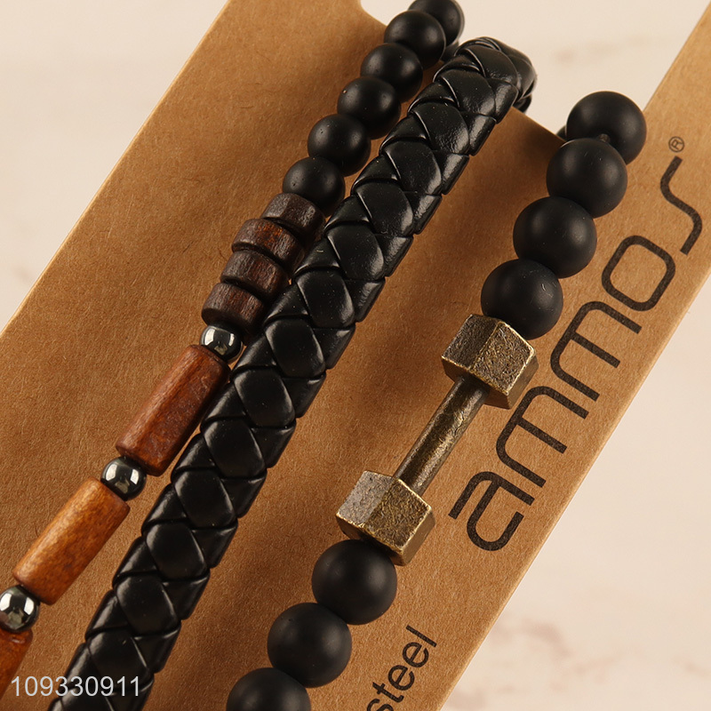 China products black fashion jewelry beads bracelet