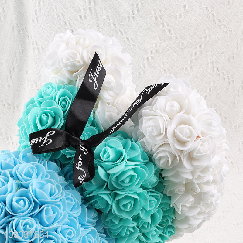 China supplier multicolor foam rabbit rose flower