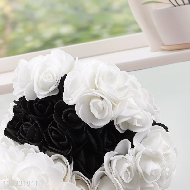 Top quality foam rose flower puppy Valentines gift