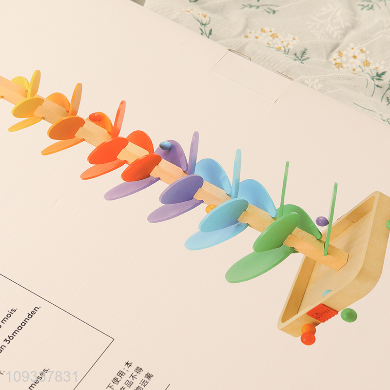 Good quality rainbow rollerball music tree toys