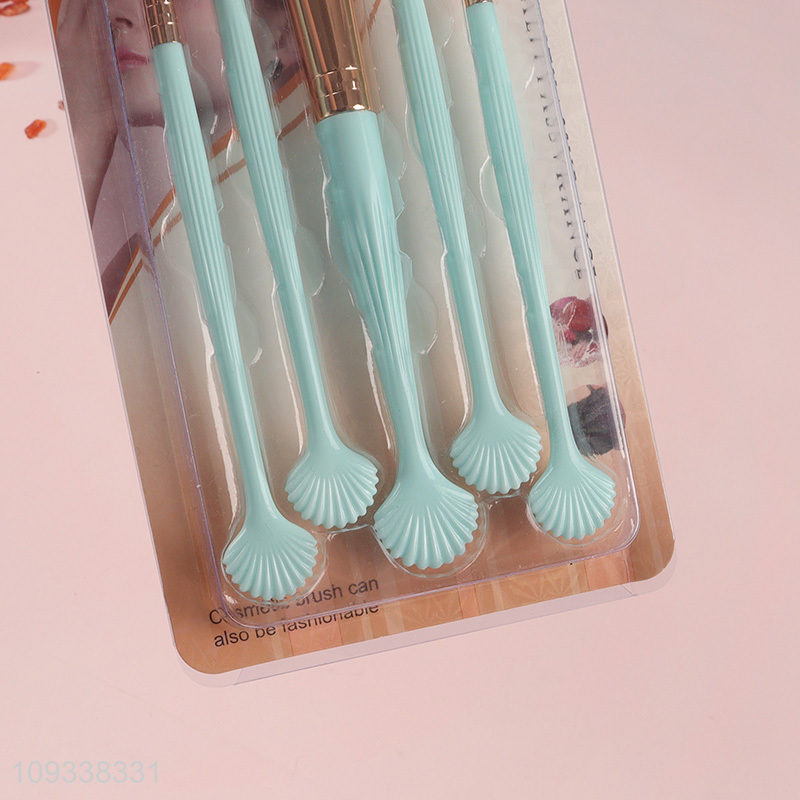 Yiwu market 5pcs makeup brush cosmetic brush set