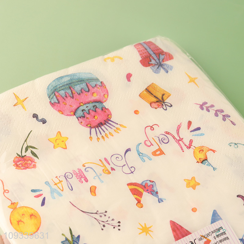 Good price birthday party supplies paper napkin