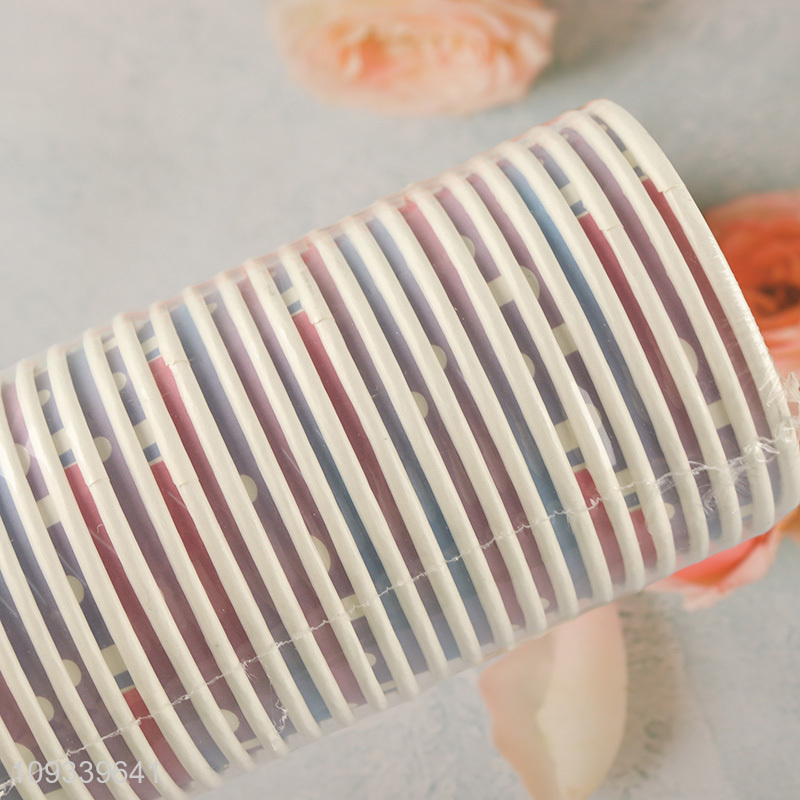 New product 24pcs round paper cup for birthday party