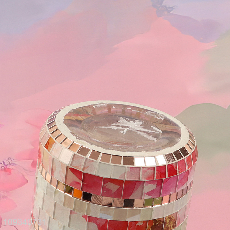 Hot selling tabletop decor glass candle holder