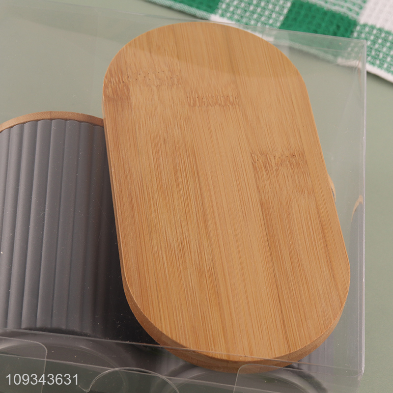 Low price liquid soap bottle toothbrush holder set
