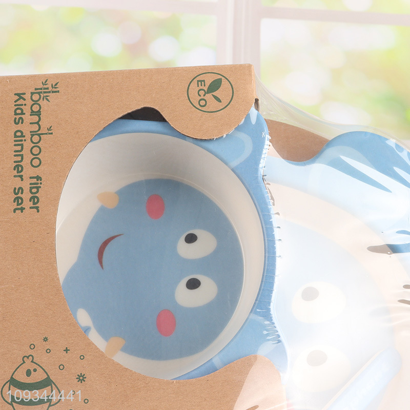 China wholesale cartoon elephant tableware set for kids