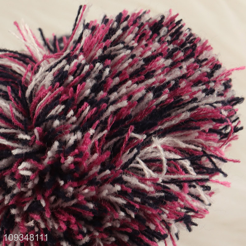 Top products beanies hat knitted hat with plush ball