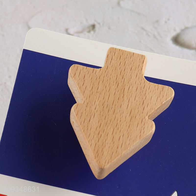 Good quality wooden sticky hook adhesive hook for household
