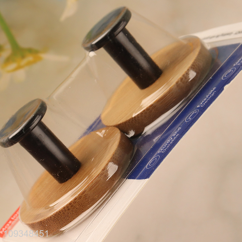 China products 2pcs round adhesive hook sticky hook
