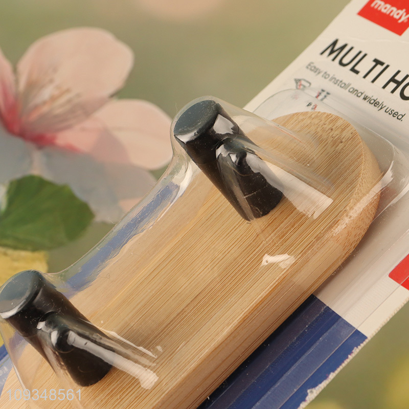 New product bamboo sticky hook coat hook for sale