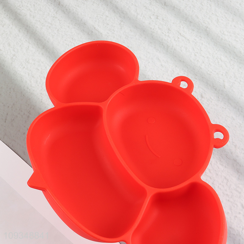 New arrival silicone children tableware plate for sale